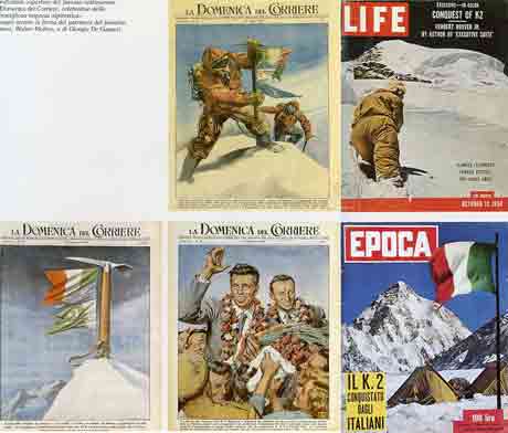 
Magazine Covers On K2 First Ascent - La Domenica deal Carriere, Life, Epoca - K2: Conquista Italiana: Tra Storia E Memoria book cover
